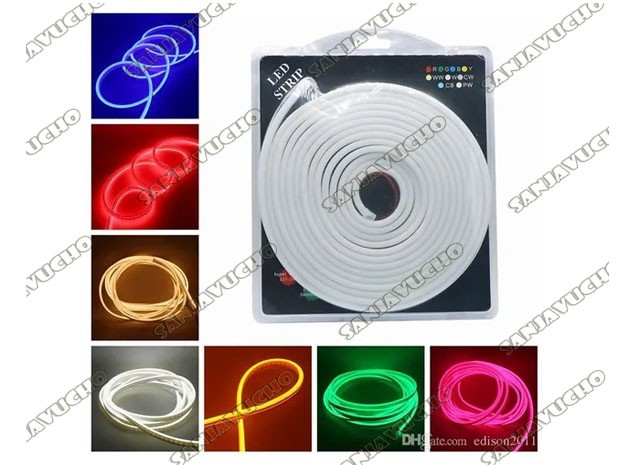 &+   MANGUERA LUCES NEON LED ULTRA FLEXIBLE 5MTS COLORES